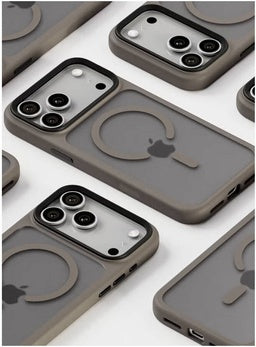 Blupebble Hybrid Matte MagSafe Case for iPhone 17 Pro - Gray