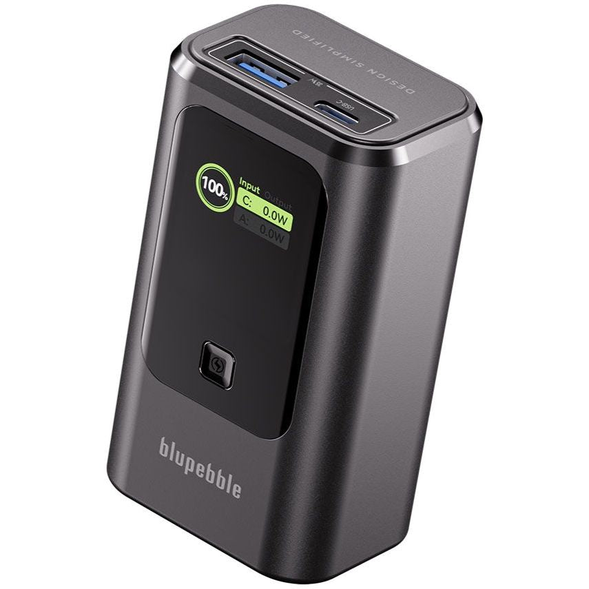 Blupebble Powerpod 10000mAh 35W LED Indicator with USB-C, USB-A Port Powerbank