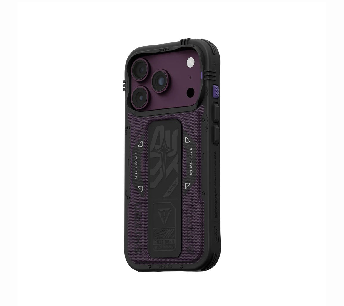 SKINARMA Phantom MagSafe Case with Grip Stand for iPhone 18 Pro – Burgundy
