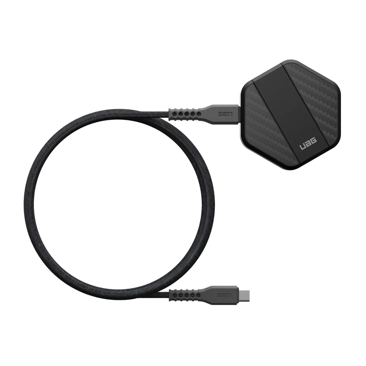 UAG WIRELESS CHARGER KICK STAND BLACK/CARBON FIBER
