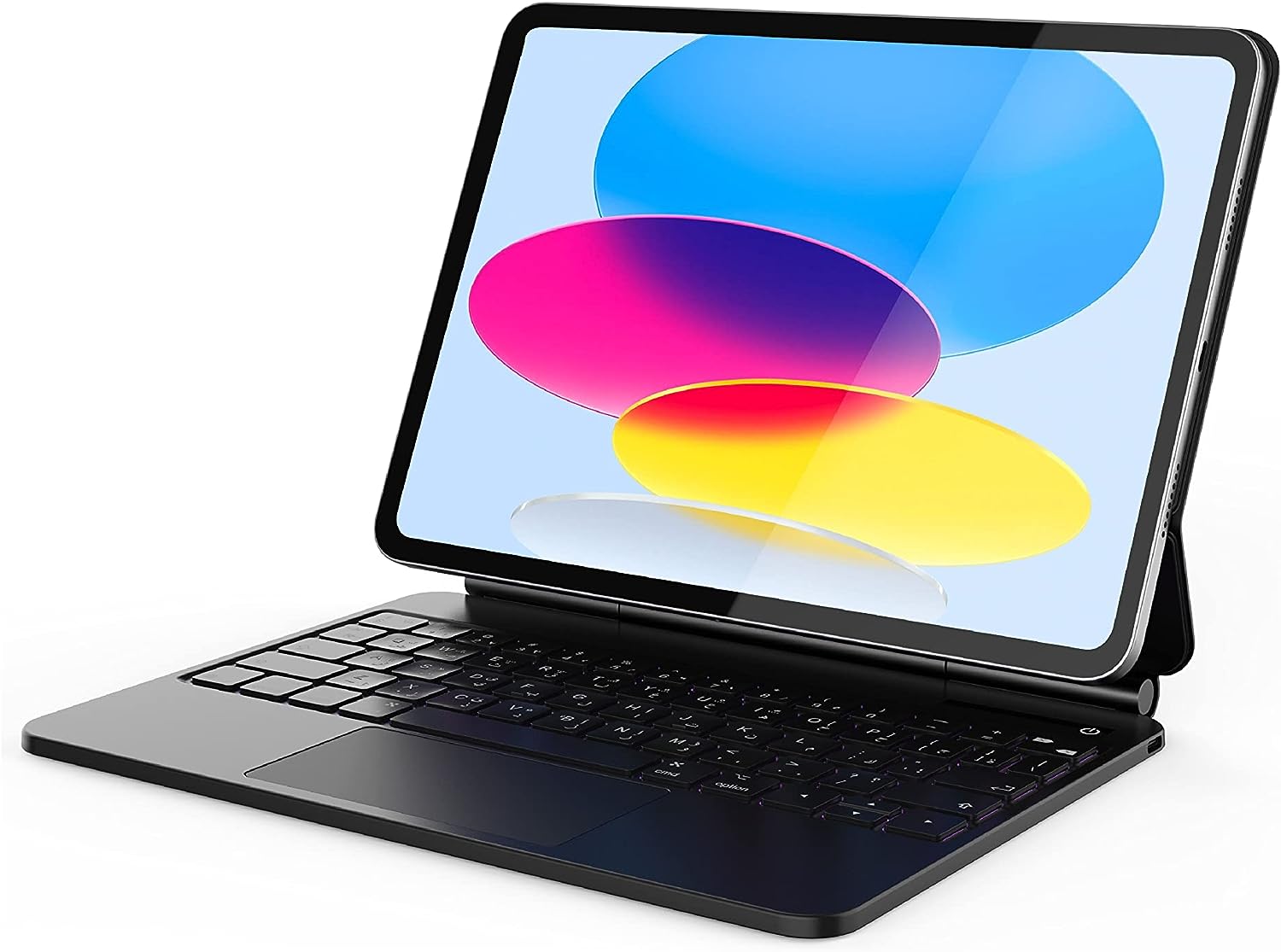 Blupebble Magic Folio with Trackpad English / Arabic Keyboard iPad 10th 10.9" Generation 2023