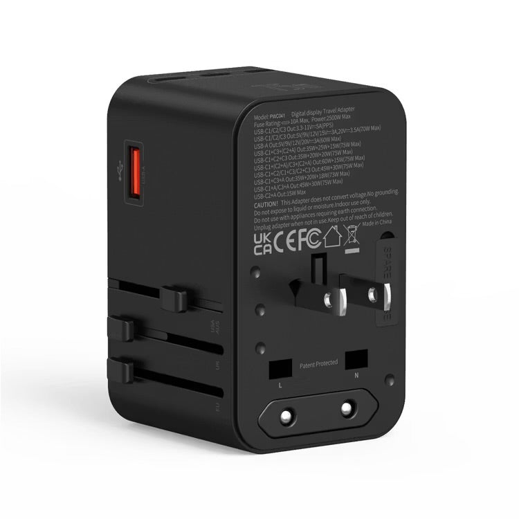 Powerology PD75W*3
USB-C GaN Travel Adapter - Black