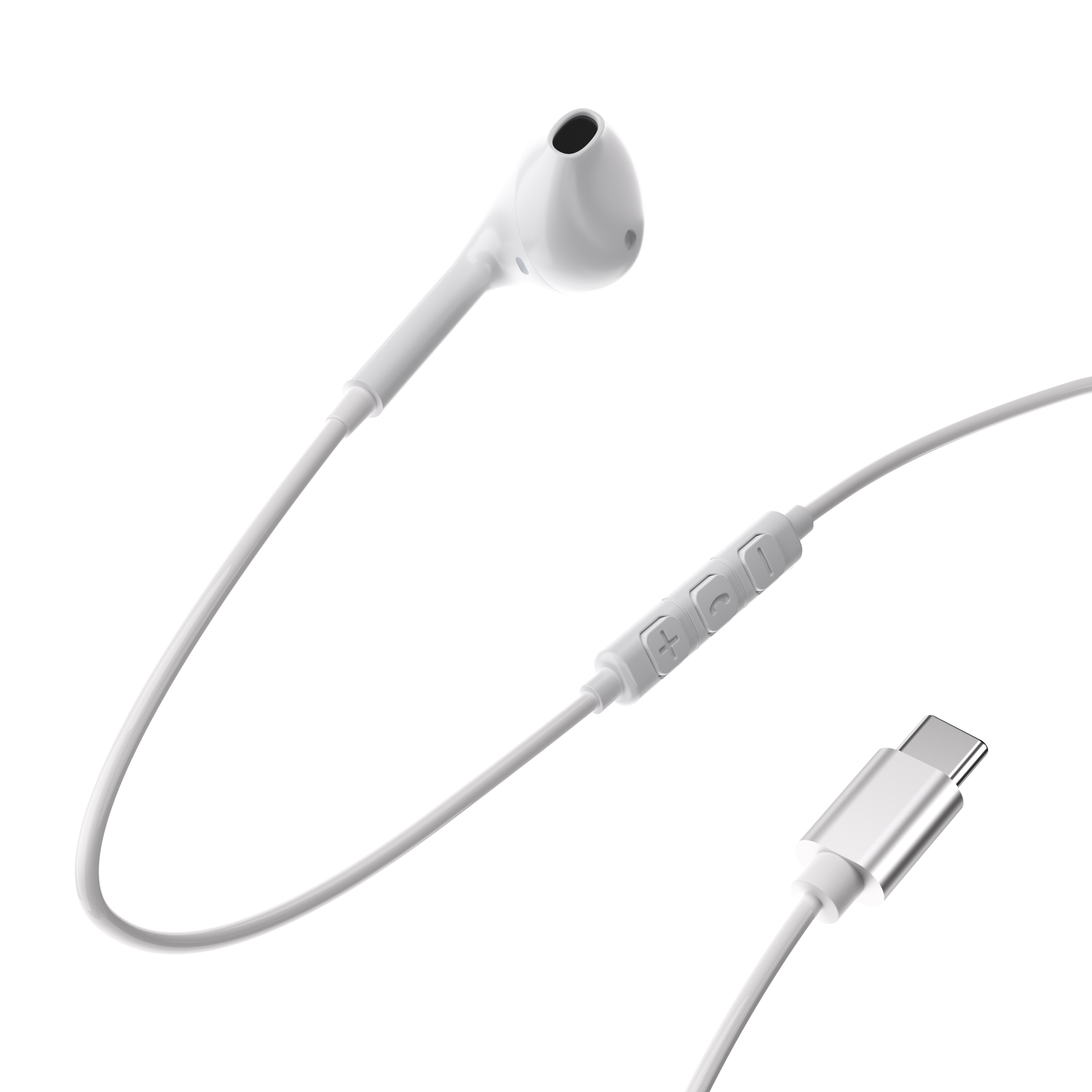 Powerology Type-C Connector Mono Earphone (1.2m/4ft)