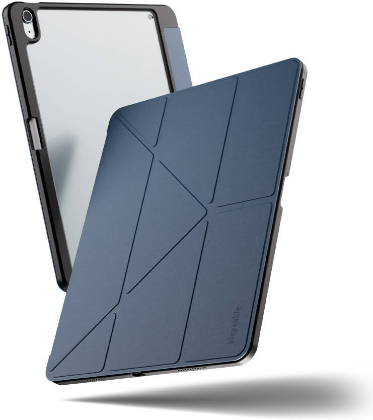 Blupebble New Yorker Slim Case with Y-Fold Stand for iPad Air 13 Inch - Navy Blue