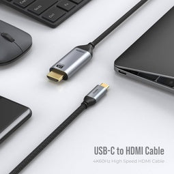 Blupebble USB-C to HDMI Cable 4K 60Hz (1.8M) – Black