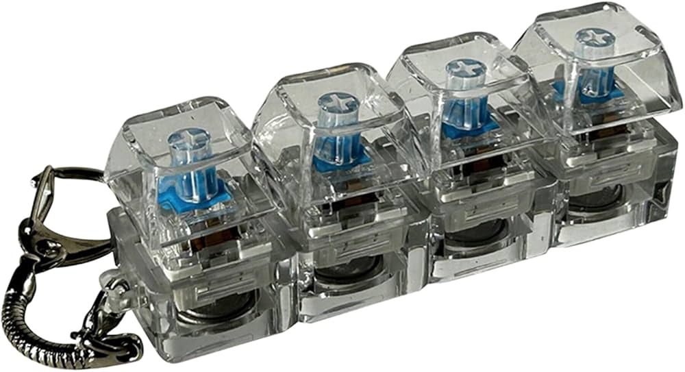 Keyboard Fidget Clicker Keychain