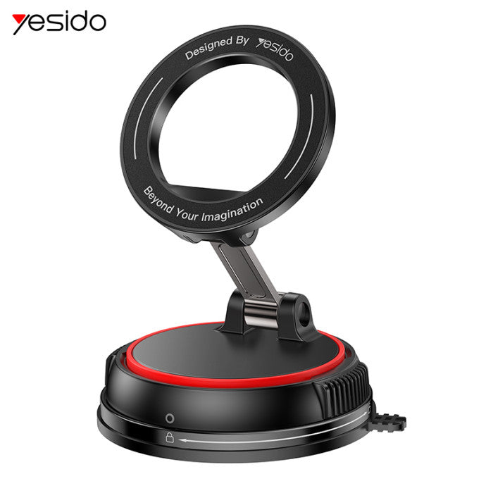 Yesido C219 Yesido 360 Rotation And Folding Zinc Alloy Center Console Magsafing Suction Cup Car Phone Holder