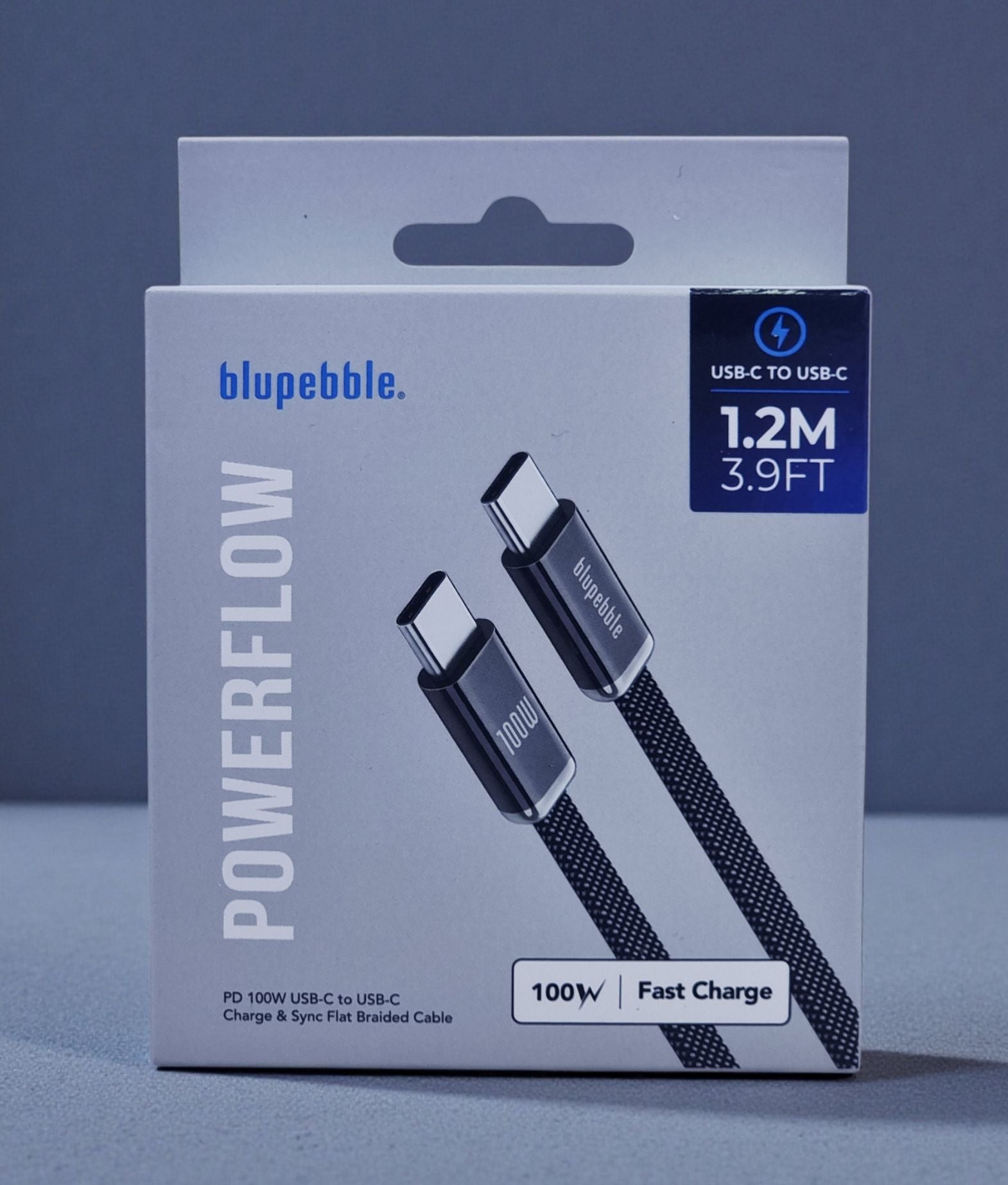 BLUPEBBLE POWERFLOW USB-C TO USB-C 1.2M 100W