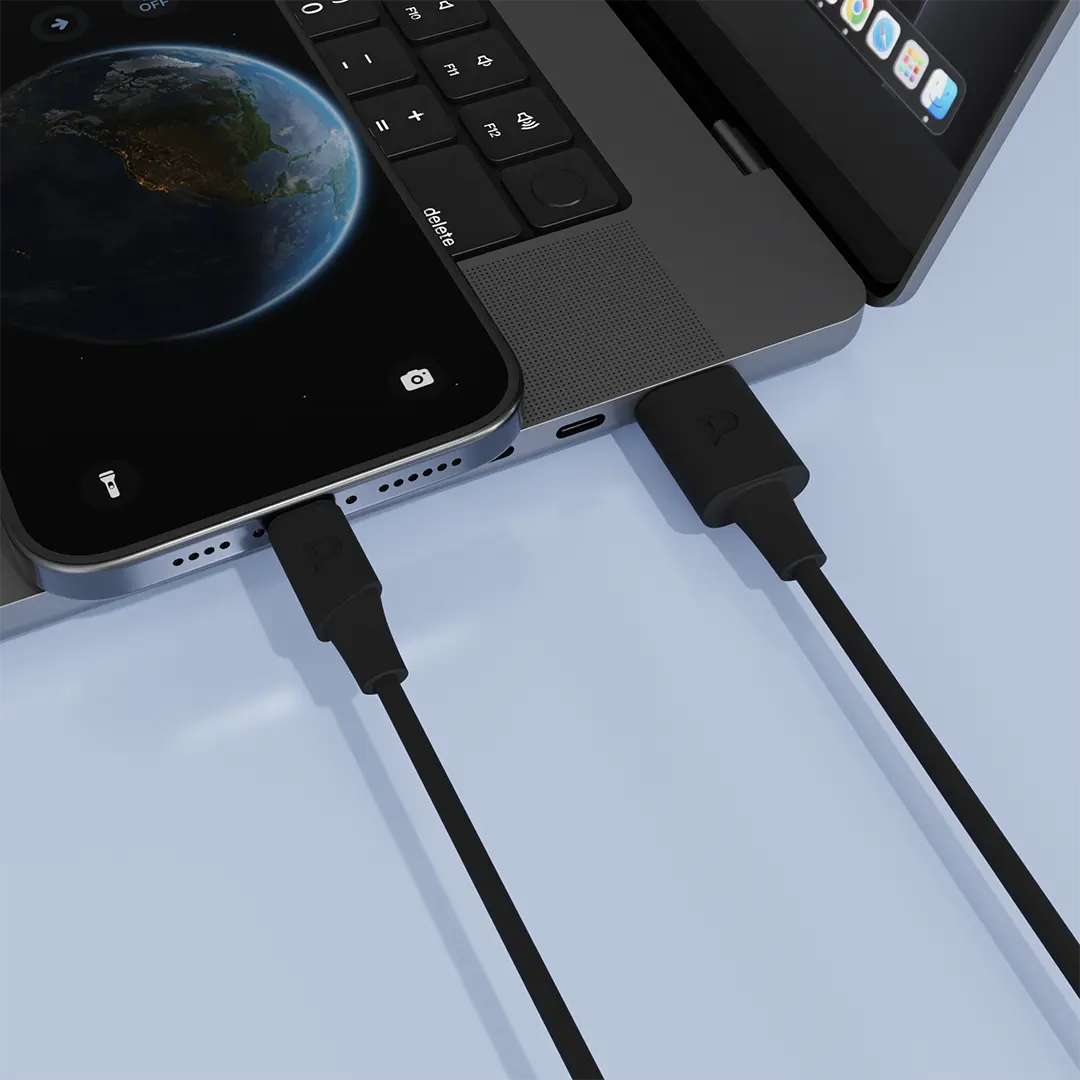 Powerology MFi Lightning to USB-A Cable 2m - Black