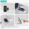 USAMS 15W 4 in 1 Qi Wireless Charging Holder With Table Lamp For Phone With Qi Wireless Charging Function For iPhone AirPods
