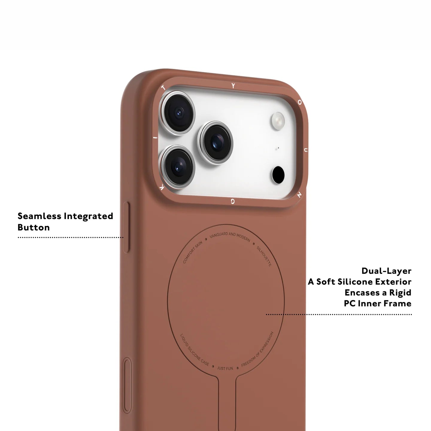 Youngkit Morandi Silicon Case For IPhone 17 Pro/ProMax - Tortoise shell