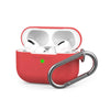 AhaStyle Full Cover Silicone Keychain Case for Airpods Pro ( Red )