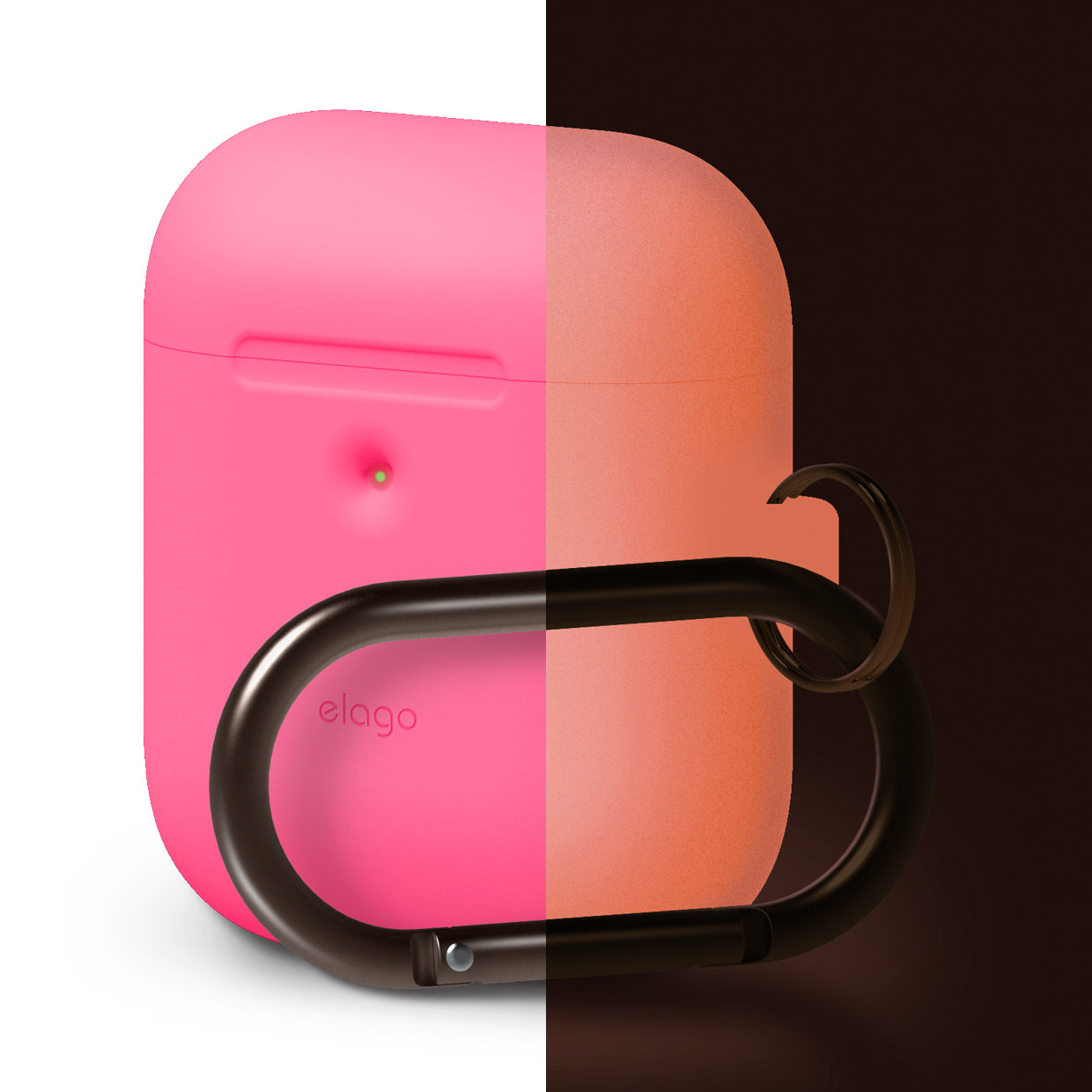 Elago 2nd Generation Airpods Silicone Hang Case - Neon Hot Pink