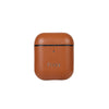 PUKKA Airpods 1 & 2 Genuine Leather Case (Navy Brown)